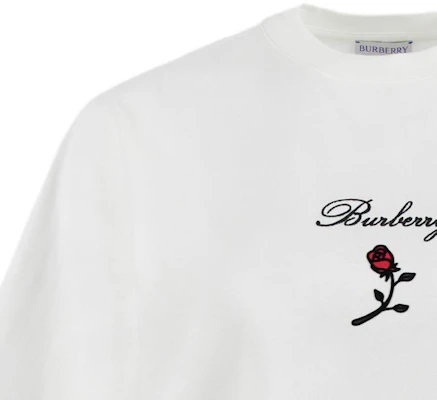 (W) 博柏利 白色字母印花短袖圆领T恤. 80836471 Sizing (W) 博柏利 白色字母印花短袖圆领T恤. 80836471