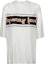 Order (Women) Burberry White Letter Stripe Print Casual Crew Neck T-Shirt 45671251