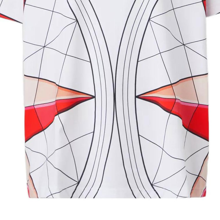 (Women) Burberry  White Logo Geometric Print Crew Neck T-Shirt. 80592931 圖 8