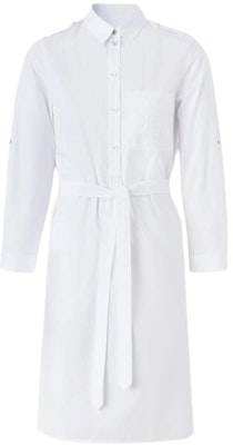 (Women) Burberry White Logo Print Loose Mid-Length Short Sleeve Dress. 80529341 Order (Women) Burberry White Logo Print Loose Mid-Length Short Sleeve Dress. 80529341