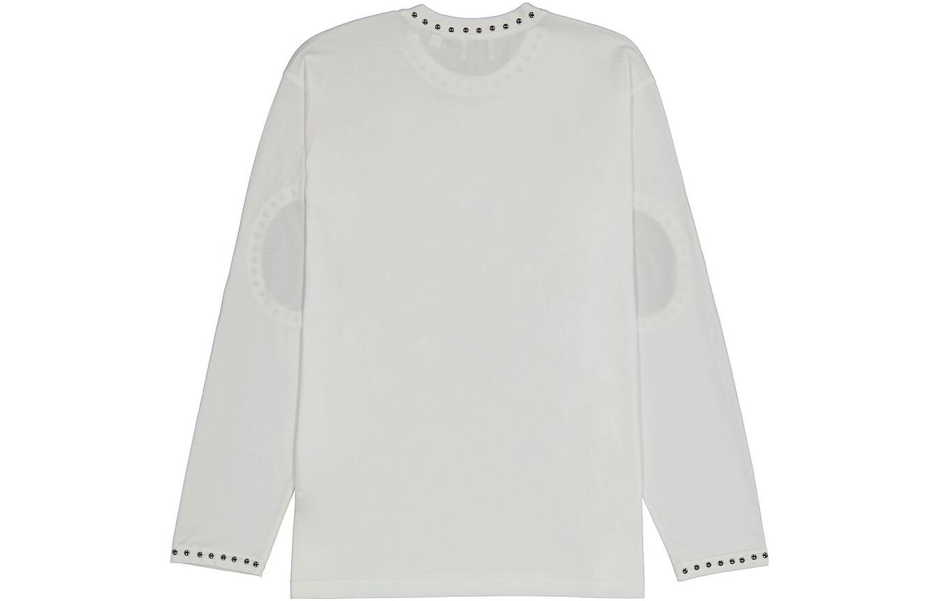 Lookbook (W) 博柏利 白色长袖宽松版圆领T恤 80171471