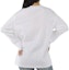 Purchase (W) 博柏利 白色长袖宽松版圆领T恤 80171471