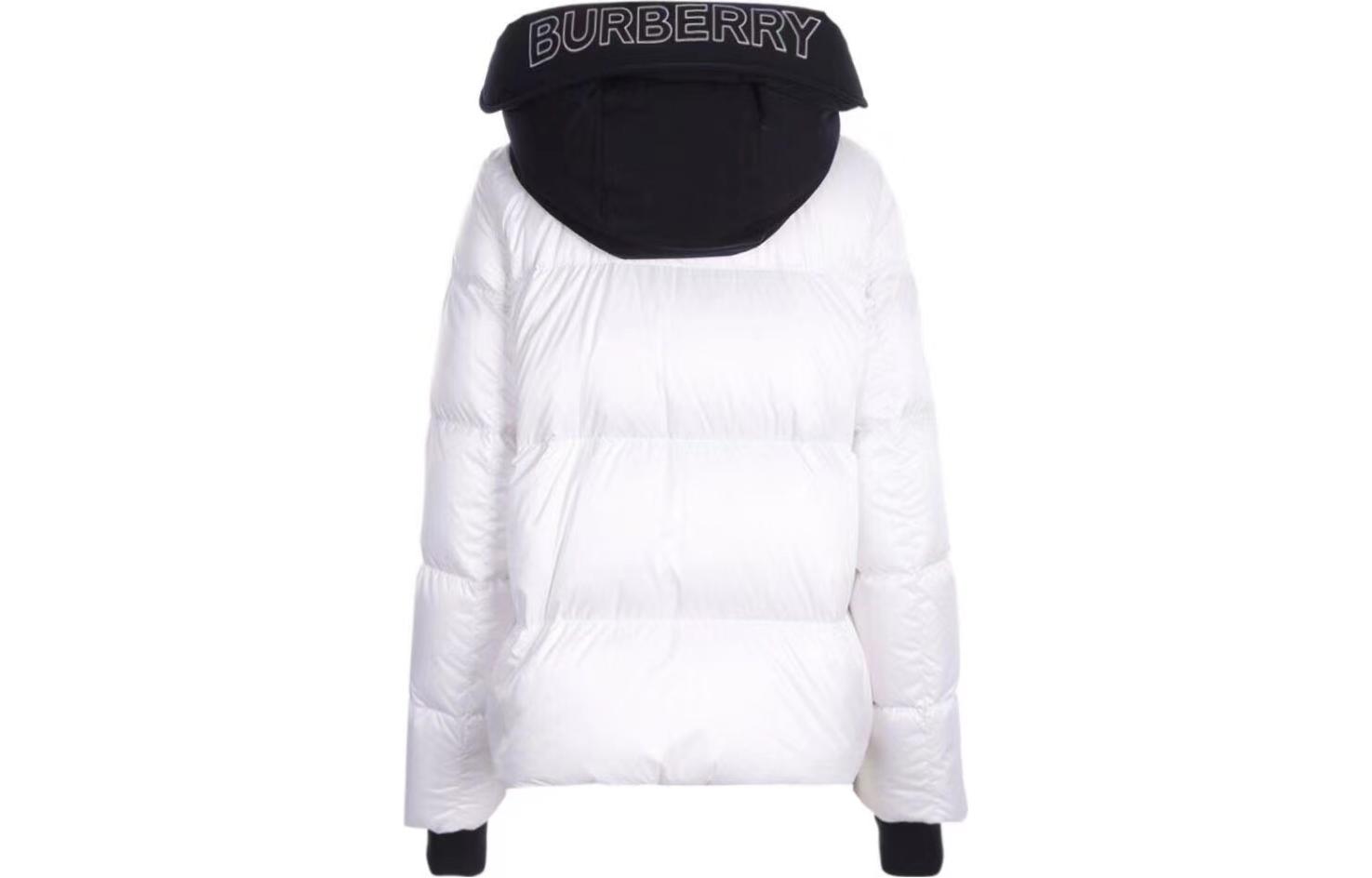 (Women) Burberry  White Nylon Down Jacket with Detachable Hood 80610381-WH 圖 3