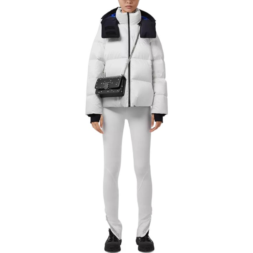 (Women) Burberry  White Nylon Down Jacket with Detachable Hood 80610381-WH 圖 4