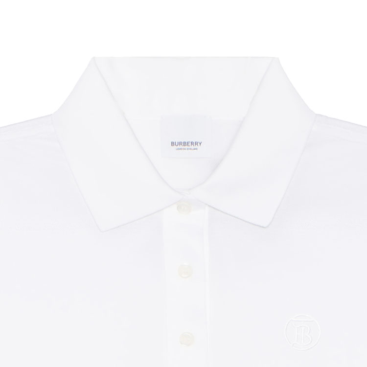 (Women) Burberry  White Polo Shirt with Logo Embroidery. 80493821 圖 8