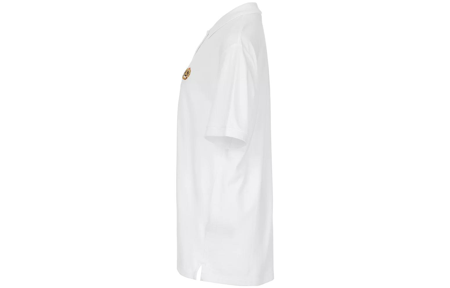 Shop (Women) Burberry  White Polo Shirt with Solid Logo Embroidery Design. 80030651