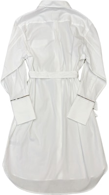 (W) Burberry 白色條紋邊短版單排扣長袖連衣裙 80843061 Lookbook (W) Burberry 白色條紋邊短版單排扣長袖連衣裙 80843061