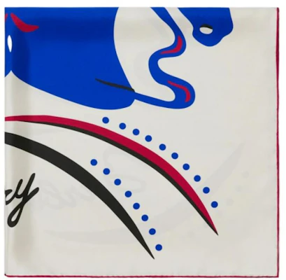 (W) Burberry 白色絲巾帶圖案設計 80995981 Lookbook (W) Burberry 白色絲巾帶圖案設計 80995981