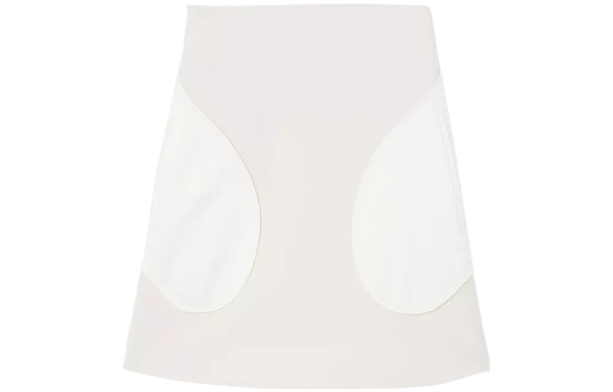 Order (W) Burberry 白色簡約直筒短裙 FW22 休閒款式 80586641