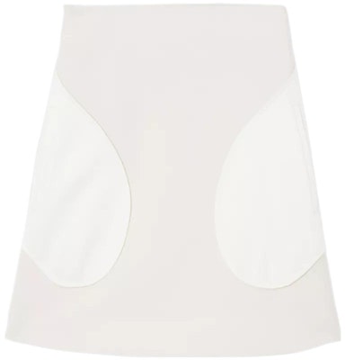 (Women) Burberry White Solid Mid-Rise Straight-Cut Short Skirt FW22 Casual. 80586641 Order (Women) Burberry White Solid Mid-Rise Straight-Cut Short Skirt FW22 Casual. 80586641