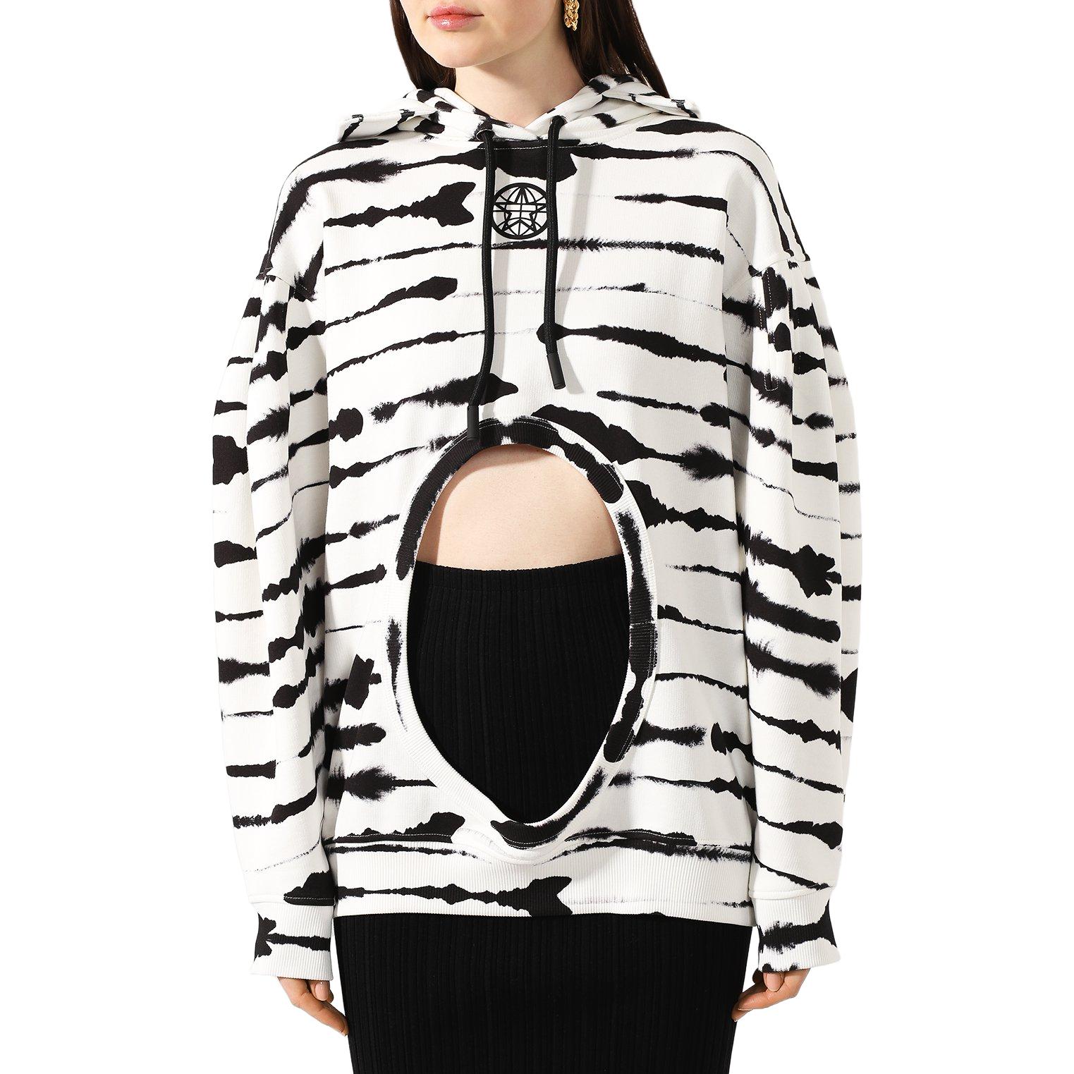 Lookbook (W) Burberry 白色條紋印花連帽長袖毛衣 45639841