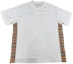 Order (Women) Burberry White T-Shirt with Embroidered Lettering & Check Print. 80808561