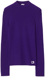 (W) 博柏利 紫色羊毛混纺长袖圆领毛衣. 80776791 Order (W) 博柏利 紫色羊毛混纺长袖圆领毛衣. 80776791