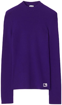 (W) Burberry Baju Sejuk Lengan Panjang Ungu Wool Blend Crewneck. 80776791 Order (W) Burberry Baju Sejuk Lengan Panjang Ungu Wool Blend Crewneck. 80776791