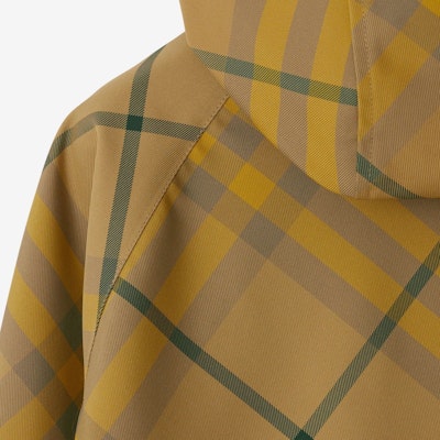 (W) バーバリー イエローチェック ラグランスリーブ ジップアップフーディージャケット. 80823181 Sizing (W) バーバリー イエローチェック ラグランスリーブ ジップアップフーディージャケット. 80823181