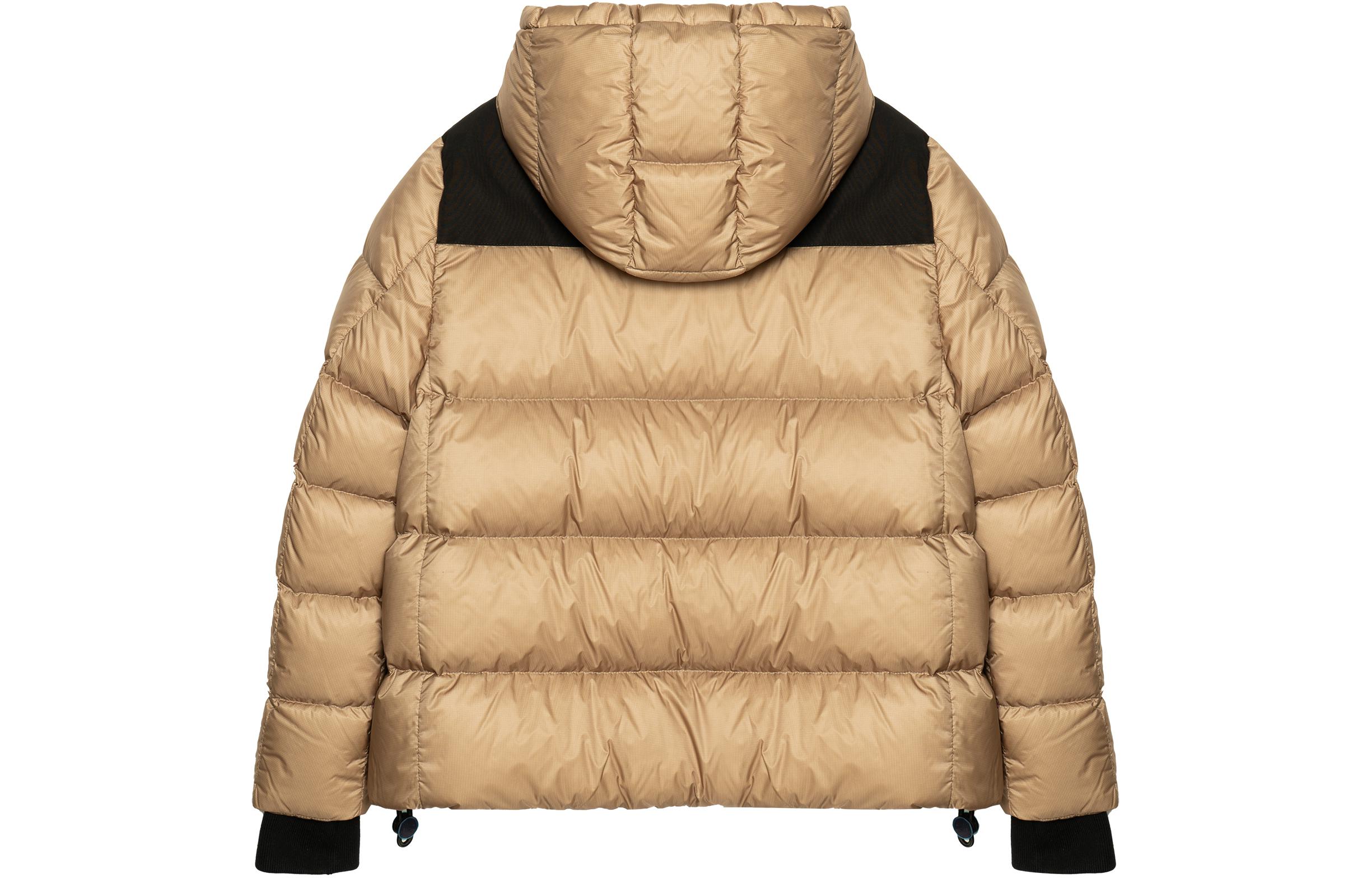 (Women) Burberry  Yellow Color-block Hooded Quilted Down Jacket. 80613371 圖 3