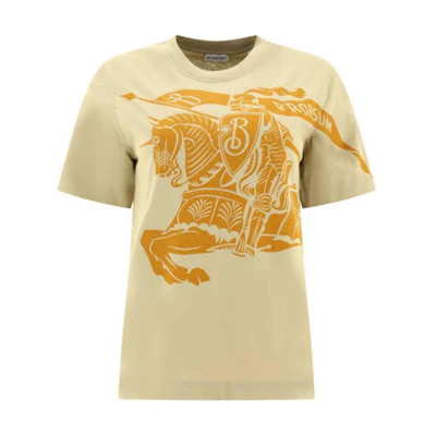 (Women) Burberry Yellow Graphic Print Short Sleeve T-Shirt. 80963761