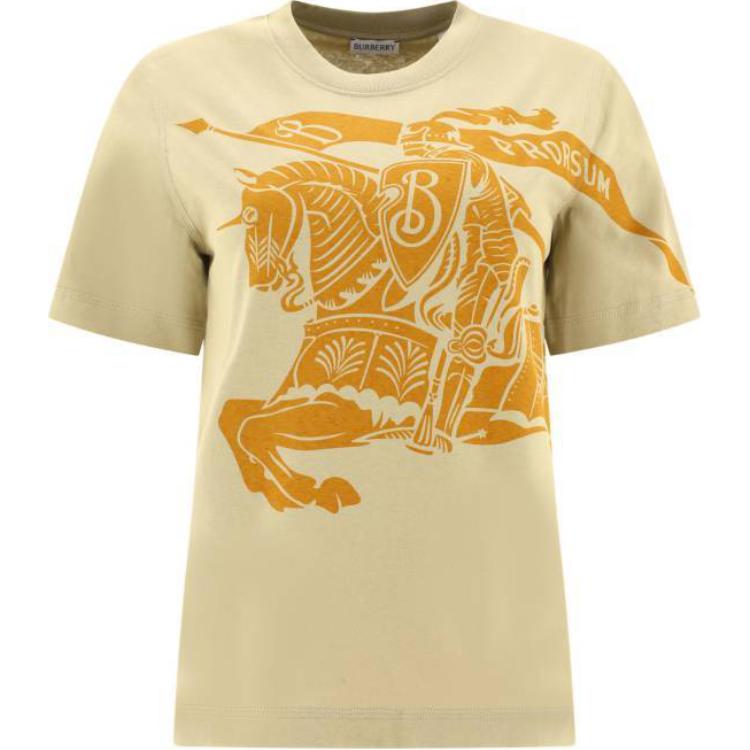 (Women) Burberry  Yellow Graphic Print Short Sleeve T-Shirt. 80963761 圖 2