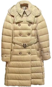 (W) Burberry 黃色連帽雙排釦長款羽絨外套 80720851 Order (W) Burberry 黃色連帽雙排釦長款羽絨外套 80720851