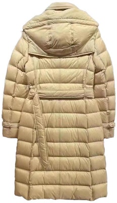 (Women) Burberry Yellow Hooded Double-Breasted Long Down Coat 80720851 Lookbook (Women) Burberry Yellow Hooded Double-Breasted Long Down Coat 80720851