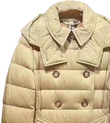 (Women) Burberry Yellow Hooded Double-Breasted Long Down Coat 80720851 Shop (Women) Burberry Yellow Hooded Double-Breasted Long Down Coat 80720851
