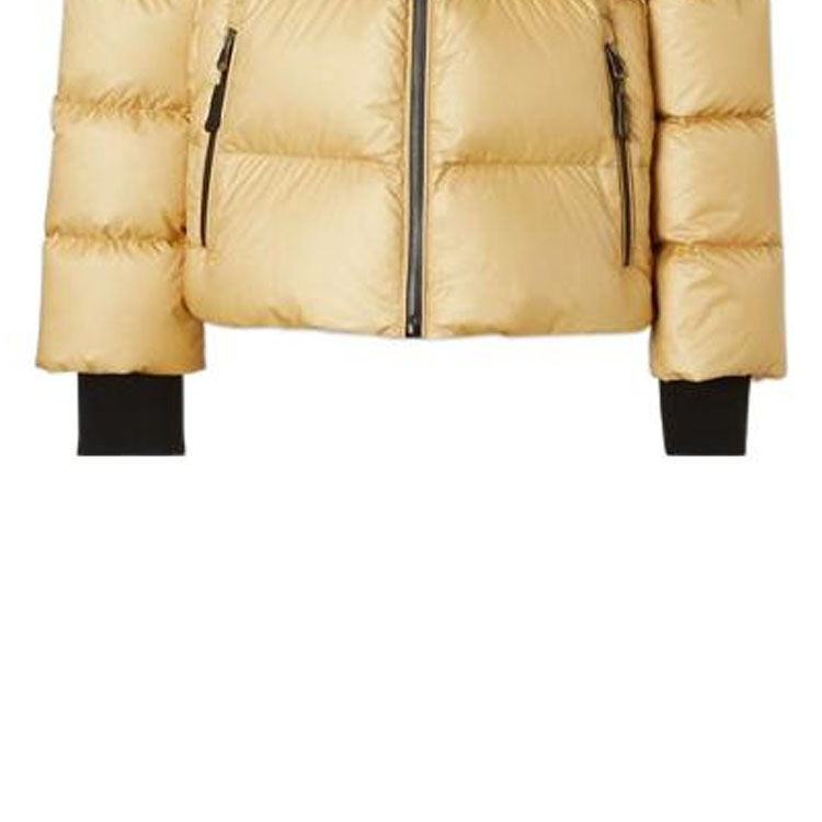 Purchase (W) Burberry 黃色連帽羽絨外套附標誌貼章 80387481