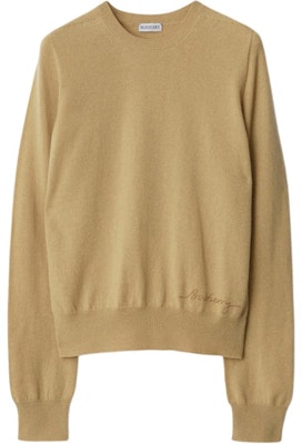 (Women) Burberry Yellow Solid Color Knit Crewneck Pullover Sweater 80963351 Buy (Women) Burberry Yellow Solid Color Knit Crewneck Pullover Sweater 80963351