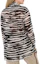 Shop (Women) Burberry Zebra Stripe Print Long Sleeve Button-Up Shirt 45645081