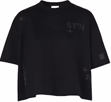 (Women) Burberry Zodiac Print Short Sleeve T-Shirt Black FW22 80614141 (Women) Burberry Zodiac Print Short Sleeve T-Shirt Black FW22 80614141