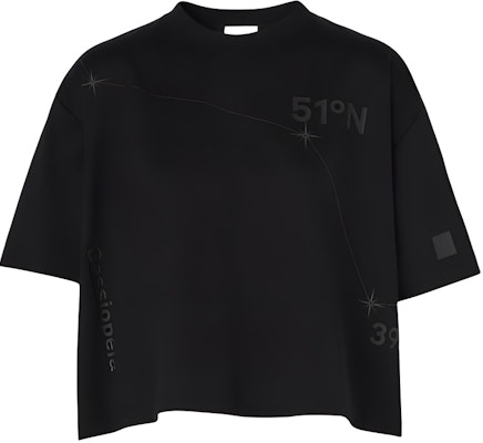 (W) Camiseta Negra de Manga Corta con Estampado Zodiac Burberry FW22 80614141 Buy (W) Camiseta Negra de Manga Corta con Estampado Zodiac Burberry FW22 80614141