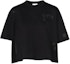 Buy (W) Camiseta Negra de Manga Corta con Estampado Zodiac Burberry FW22 80614141