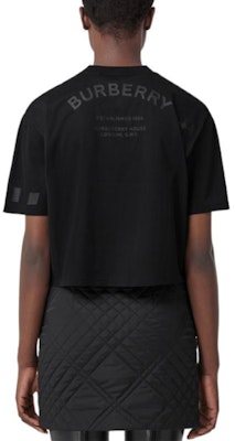 (W) Camiseta Negra de Manga Corta con Estampado Zodiac Burberry FW22 80614141 Shop (W) Camiseta Negra de Manga Corta con Estampado Zodiac Burberry FW22 80614141