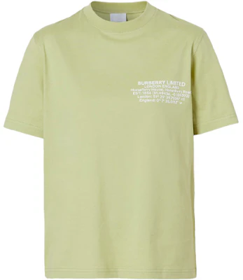 (W) 博柏利地址印花宽松版短袖棉质T恤 80434501 Order (W) 博柏利地址印花宽松版短袖棉质T恤 80434501