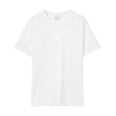(Women) Burberry All-Over Print Crewneck Short Sleeve T-Shirt SS23 Women’s White. 80716351