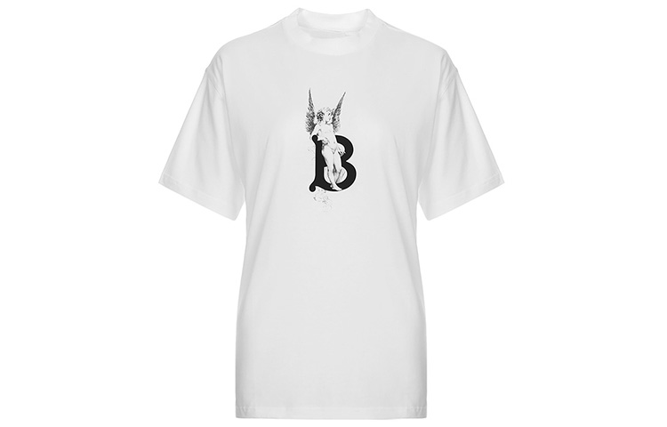 (Women) Burberry Angel Letter Print White Oversized T-Shirt 80246181 圖 2