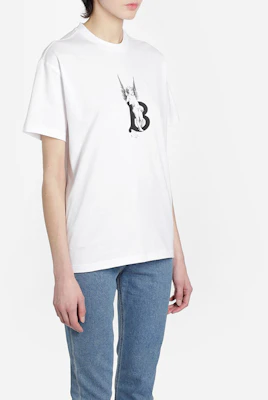 (W) Camiseta Blanca Burberry Angel Letter Print Oversize. 80246181 Purchase (W) Camiseta Blanca Burberry Angel Letter Print Oversize. 80246181