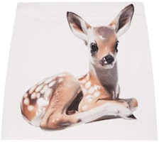 (Women) Burberry Animal Print Zip Denim Skirt White 80245521 (Women) Burberry Animal Print Zip Denim Skirt White 80245521