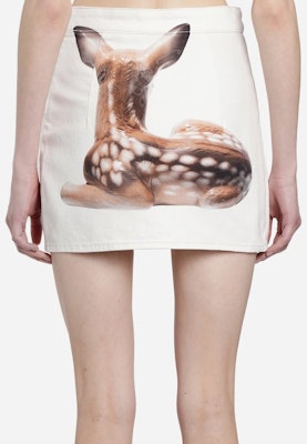 (W) Burberry Rok Denim Cetakan Haiwan Zip Putih 80245521 Purchase (W) Burberry Rok Denim Cetakan Haiwan Zip Putih 80245521