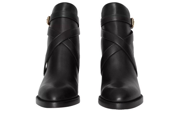 Lookbook (Women) Burberry Ankle Boot 'House Check Black Leather' 80048541