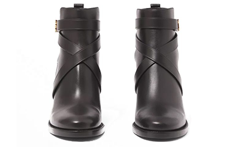 (W) Burberry Ankle Boots 'Signature Pattern Black Leather' 圖 3
