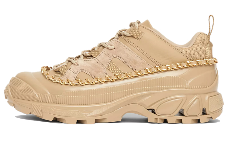 (W) Burberry Arthur 'Honey Chain-Embellished Suede Panel Leather'