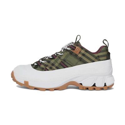 (W) Burberry Arthur 'Military Green Check'