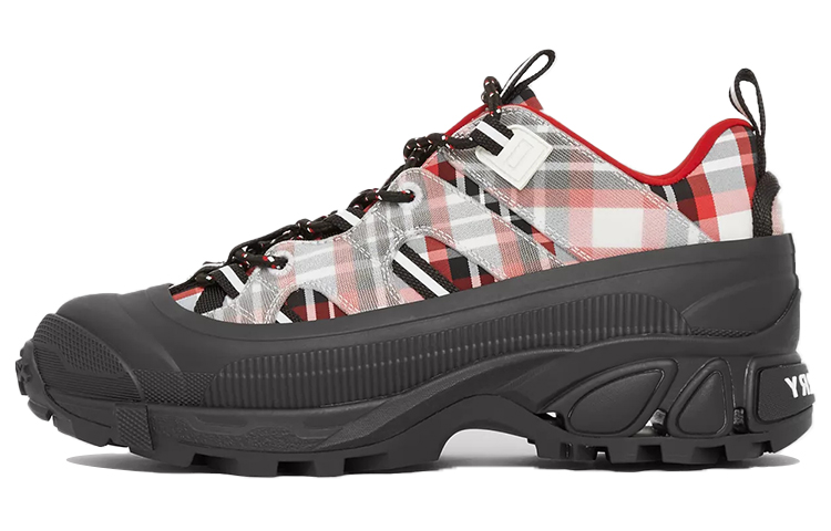 (W) Burberry Arthur 'Red Black White Plaid Nylon'