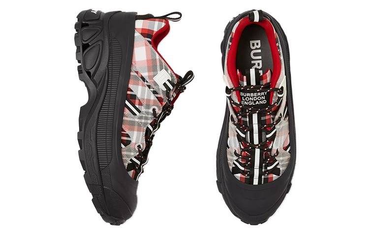 (W) Burberry Arthur 'Red Black White Plaid Nylon' 圖 4
