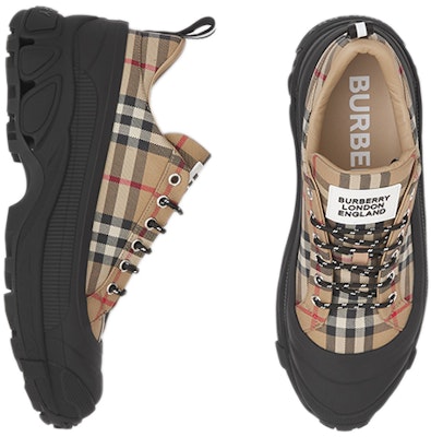 (Women) Burberry Arthur Vintage Low 'Check Beige' 80452871 Shop (Women) Burberry Arthur Vintage Low 'Check Beige' 80452871
