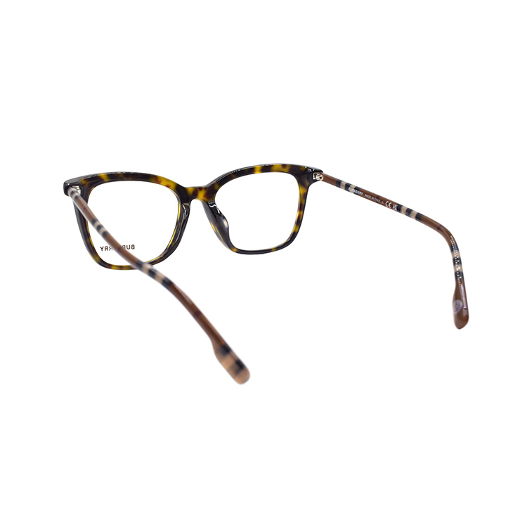 Shop (W) Kacamata Optik BURBERRY B. Check Tortoiseshell Round Square 2390F. B2390-F-4017