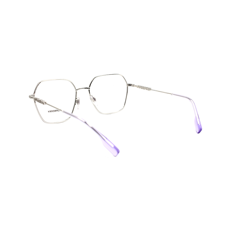 (Women) BURBERRY B. Logo Irregular Metallic Frame Optical Glasses 1381 Women Purple/Silver B1381-1345 圖 4