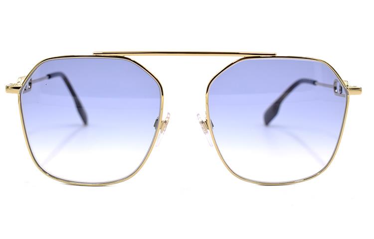 (Women) BURBERRY B. Monogram Gold/Gradient Blue Purple Sunglasses 3124. B3124-1109/19-57 圖 2