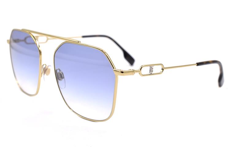 (Women) BURBERRY B. Monogram Gold/Gradient Blue Purple Sunglasses 3124. B3124-1109/19-57 圖 3