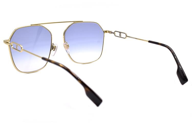 (Women) BURBERRY B. Monogram Gold/Gradient Blue Purple Sunglasses 3124. B3124-1109/19-57 圖 4